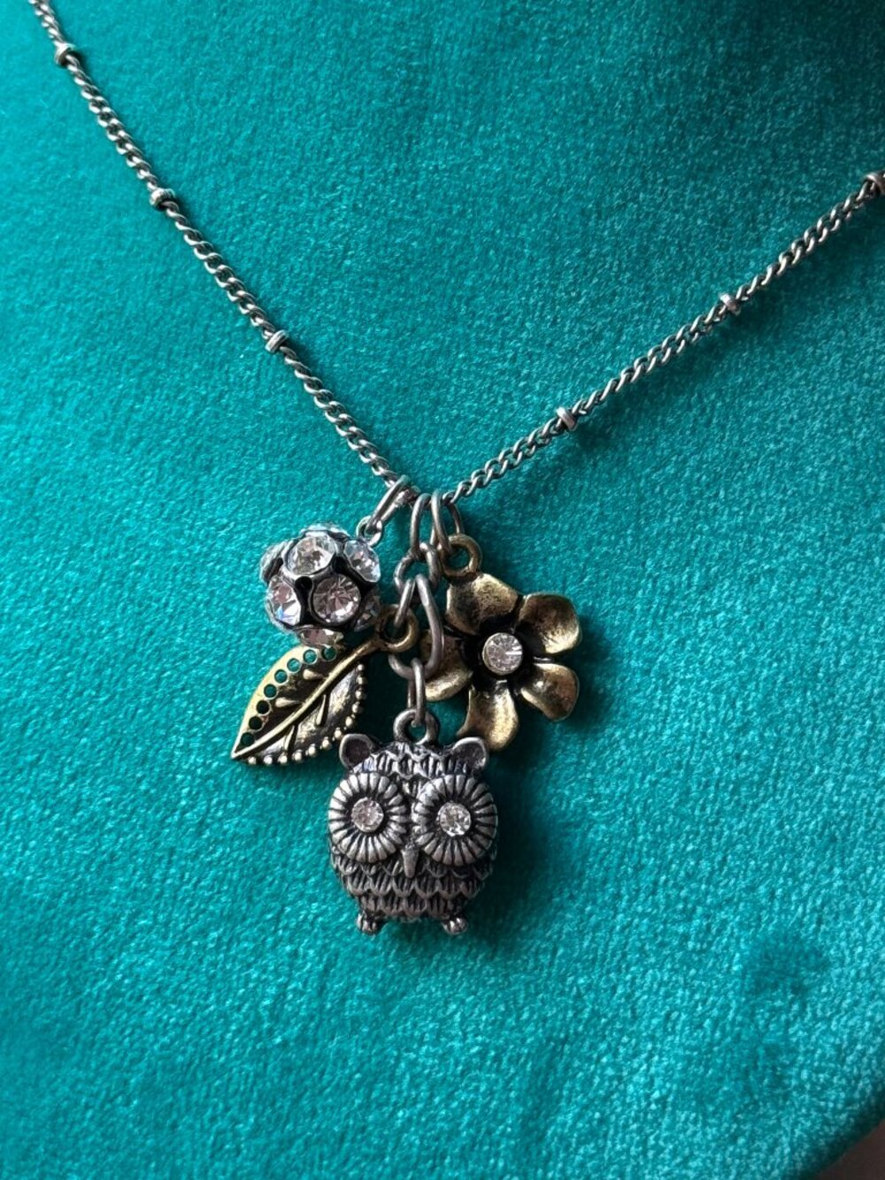 Y2K Owl Bling Necklace VCLM
